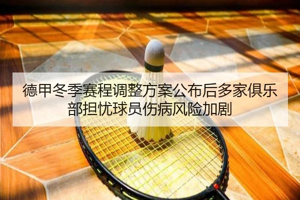 德甲冬季赛程调整方案公布后多家俱乐部担忧球员伤病风险加剧